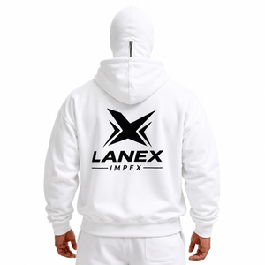 Sweat à capuche zippé pour homme, coupe oversize, en molleton de coton premium, avec cagoule intégrale, fournisseur OEM ODM personnalisé - Product Image 4