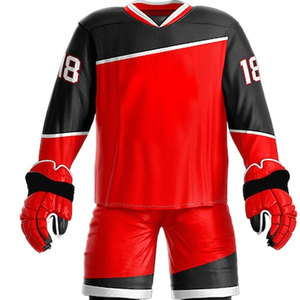 Uniformes de Hockey sobre Hielo Más Vendidos a Precio Económico, Transpirables, Ligeros, Impresión Digital Personalizada, Nombre del Equipo Personalizado, Unisex - Product Image 4