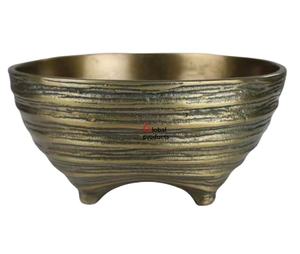 Cuenco para servir comida y ensalada de forma redonda de aspecto antiguo con soporte para restaurante y bar de hotel - Product Image 1