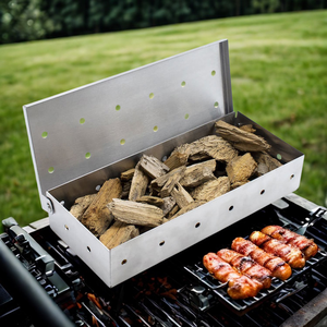 BBQA05 Fournitures de <span class=keywords><strong>barbecue</strong></span> d'extérieur pour viande fumée, Boîte de fumage carrée en acier inoxydable pour bacon, Générateur de fumée, Vente en gros transfrontalière - Product Image 3