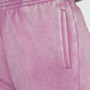 Pantalones de chándal casuales de cintura baja con lavado ácido para mujer 2026, de pierna ancha con cordón, lisos, para invierno, precio mayorista - Product Image 5