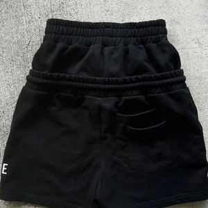 Shorts de survêtement décontractés à double taille coupe ample style streetwear avec imprimé lettres Y2K - Product Image 2