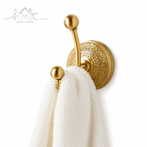 Solid Brass <b>Plant</b> Pattern Silver Finish Classic Style Foldable Heavy Duty Wall Mounted Coat Hat Towel Key Holder Wall <b>Hook</b> - Product Image 5