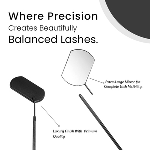 OEM ODM Stainless Steel Lash Mirror Hand Held Wholesale Beauty <b>Tool</b> Exporter Eyelashes Mirror for Lashes by Bahasa Pro - Product Image 3