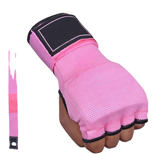 Gants de boxe à main ouverte avec logo personnalisé, doublure intérieure en gel élastique, pour entraînement rapide, avec coutures renforcées et doublure intérieure en gel - Product Image 2