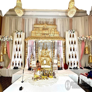 Grand Mandap Decor for South Indian <b>Wedding</b> Durable Fiber Reinforced Plastic - Product Image 1