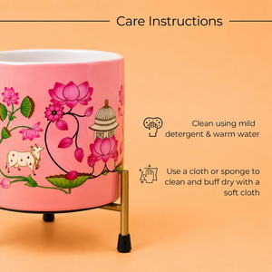 Maceta de Terracota con Diseño de Corazón Rosa Pálido, Hecha a Mano, Decorativa, con Orificio de Drenaje para Plantas de Interior, Sala de Estar - Product Image 5