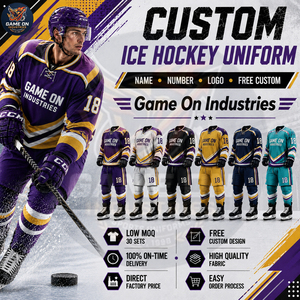 For Wholesale Rate Full Sleeve Customized Made Sublimated Personalized Low MOQ Private Lable Trendy Ice Hockey Uniform - Product Image 2