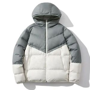 Blouson matelassé vintage premium à capuche zippé pour homme, coupe oversize, chaud, décontracté, streetwear, personnalisable - Product Image 3