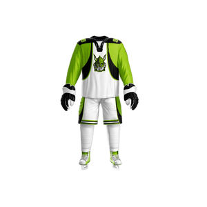 Wholesale Sublimation high quality polyeater Custom Ice Hockey uniform mens sublimated wholesale low price - Product Image 3