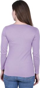 T-shirt Femme Minimaliste à Manches Longues Coupe Slim Imprimé Uni Respirant Anti-boulochage Écologique Été – Look Épuré et Doux - Product Image 2