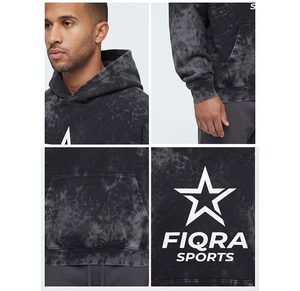 Sweat à capuche pour homme de qualité supérieure, très vendu, style hip-hop oversize à manches longues, effet délavé, imprimé, prix bas, hiver 2006, OEM - Product Image 2