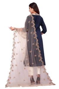 Boutique india, hermosa tela de red pakistaní de diseñador, dupatta con bordado elegante, ropa tradicional informal para bodas, para mujer. - Product Image 4