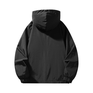 <b>Men's</b> Hooded <b>Half</b> <b>Zip</b> Anorak <b>Jacket</b> Eco-Friendly Waterproof Winter Windproof Casual Solid Color Outdoor Wear Oversized Fit - Product Image 4