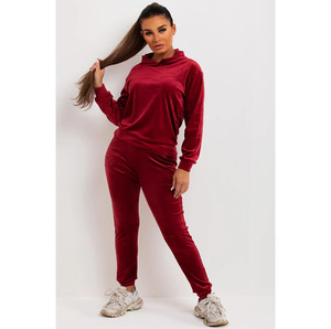 Ensemble de survêtement en velours personnalisé pour femmes |   Sweat-shirt et pantalon de jogging en velours de qualité supérieure |   Fabricant de vêtements de sport en gros, OEM, ODM, marque privée - Product Image 6
