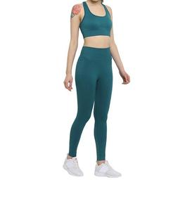 Conjunto Deportivo de Yoga Bond Custom de 3 Piezas: Bra Deportivo, Pantalones de Yoga con Corte Acampanado y Blusa Cruzada de Ballet, en Tela Elástica - Product Image 2