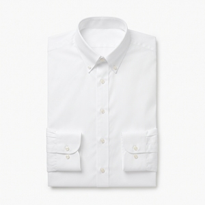 Camisa de Vestir Formal de Manga Larga para Hombre, Blanca, 100% Algodón, Transpirable, Teñida con Hilo, con Botones y Bolsillo en el Pecho, ODM, Ropa de Oficina - Product Image 3