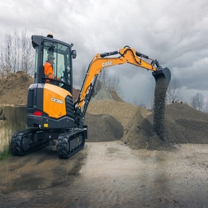 Mini-excavatrice conçue pour les travaux de construction lourde, d'aménagement paysager, d'installation d'installations utilitaires, de creusement de fossés et de préparation de chantiers - Product Image 2