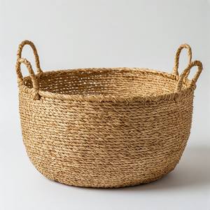 Cesta de Lujo de Doble Asa de Fibra Natural para Cocina y Baño, Fácil de Transportar y Hermosa para Almacenamiento y Exhibición Decorativa - Product Image 6