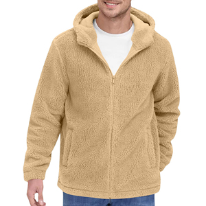 Sudadera con Capucha de Forro Polar Sherpa Personalizada para Hombre y Mujer, Suave, Cálida, de Felpa, con Cremallera, para Invierno, Informal, para Actividades al Aire Libre, Proveedores de Ropa de Moda - Product Image 1