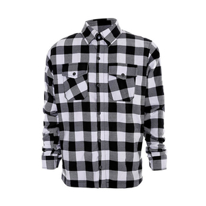 เสื้อเชิ้ตผ้าแฟลนเนลผู้ชาย OEM/OEM พิมพ์ลายปักโลโก้ตามสั่ง ไซส์ใหญ่ ผ้าฝ้าย 100% แขนยาว สำหรับผู้ชาย - Product Image 1