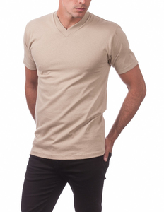 T-shirt pour homme à col en V, prix bas, saison estivale, coton de haute qualité, t-shirt pour homme à col en V, t-shirt pour homme grande taille, coupe ajustée - Product Image 2