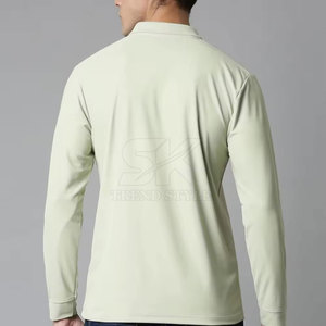 Polo de Manga Larga para Hombre, Diseño Moderno, Liso, de Primera Calidad, Precio Económico, 100% Algodón, Transpirable - Product Image 2
