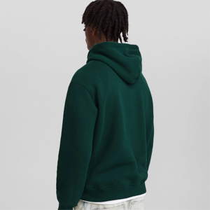 Sweat à capuche premium pour homme 100% coton molletonné délavé à l'acide, coupe régulière, imperméable, streetwear de luxe pour l'hiver, épaules tombantes - Product Image 5