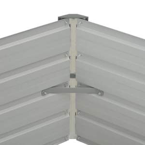 Bac à légumes surélevé en acier galvanisé 50,8x50,8x18,1 pouces couleur marron pour bâtiments de jardin - Product Image 5