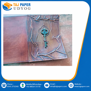 Custom Handmade Pure Leather Journal with Decorative Handcrafted <b>Work</b> for Private Label Stationery, Boutique Gifts and Wholesale - Product Image 6