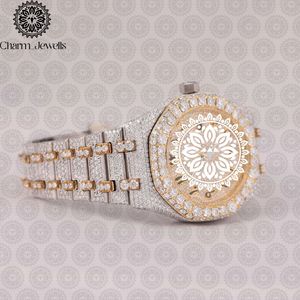 Reloj de Lujo para Mujer Charm_Jewells, 38 mm, Redondo, Analógico, de Cuarzo, con Correa de Acero Inoxidable, Esfera de Cristal de Zafiro y Bisel de Diamantes - Product Image 3