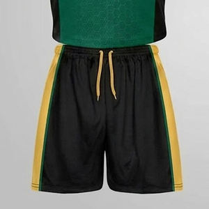 Ensemble d'uniformes de lacrosse personnalisés imprimés par transfert thermique, respirant, 100 % polyester, col en V, manches courtes, taille élastique - Product Image 2
