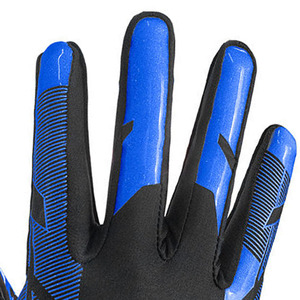 Custom New Full Finger Sports <b>Gloves</b> Black Blue PU Non Slip Sticky Palm Unisex All Seasons American Football <b>Gloves</b> Wholesale - Product Image 3