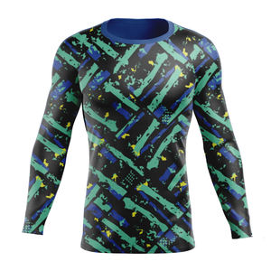 Nouveau Rashguard Anti-UV à Manches Courtes Premium 2026 pour Jiu Jitsu, MMA, Grappling, BJJ, Boxe – Vente en Gros OEM – Noir Multicolore - Product Image 6