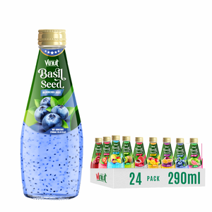 VINUT Vietnam 290ml Boisson aux graines de basilic myrtille OEM/ODM Marque privée sans sucre Prix d'usine Autres boissons - Product Image 1