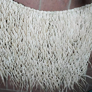 ร่มปาล์มเวียดนามขนาด 2.4 เมตร ทำจากใบปาล์มธรรมชาติ โครงไม้ไผ่ สำหรับใช้ตกแต่งสวน รีสอร์ทกลางแจ้ง ให้ร่มเงา - Product Image 1