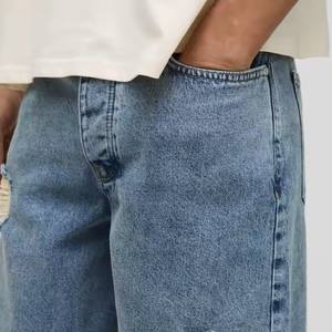 Shorts en jean droits pour hommes, style élégant, haute qualité, coton respirant, qualité supérieure - Product Image 5