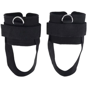 Sangles de cheville personnalisables Geo Brother Co, légères, rembourrées en caoutchouc, légèrement extensibles, avec fermeture à boucle pour la musculation avec câble - Product Image 1