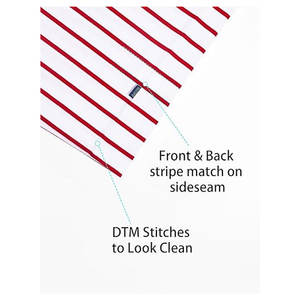 Camiseta a Rayas para Hombre, Manga Corta, Cuello Redondo, Clásica, con Rayas Horizontales, Informal, de Verano, de Algodón, Ligera y Cómoda - Product Image 5