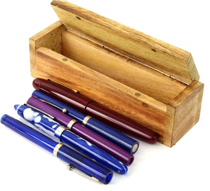 New Arrival Wooden Pen <b>Box</b> Stationery Pencil Storage Wooden <b>Box</b> Rectangular Shape handmade Crafts In Wholesale - Product Image 1