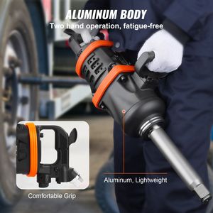 Llave de Impacto Neumática de 1 Pulgada con Yunque Metálico Extendido de 8 Pulgadas, Salida de Torque Reversible de 5175 ft-lbs, Pistola de Aire Potente para Reparaciones - Product Image 2