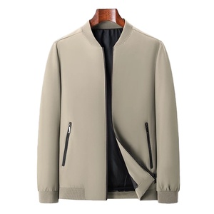Chaqueta informal de negocios para hombre, otoño 2024, nuevo estilo, ajustada, transpirable, a la moda, con cuello levantado, abrigo para hombre, chaqueta de oficina para exteriores - Product Image 1