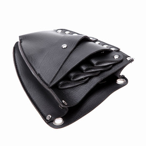 Sacoche de barbier en cuir PU 21*17*5 cm, légère, professionnelle, multi-usages, pour accessoires de coiffure - Product Image 4