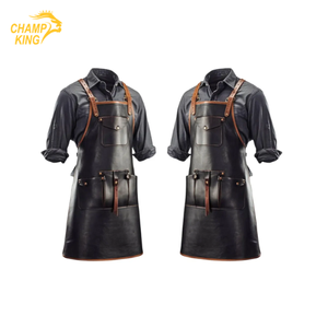 Tablier en cuir véritable de haute qualité - Uniforme professionnel pour restaurants et bars - Product Image 1