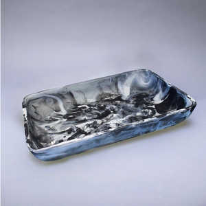 Tazón de barco Jumbo de resina navideña rodante de alta calidad, remolino azul cielo para regalos para el hogar - Product Image 6