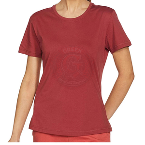 Camiseta de Mujer de Color Sólido, Manga Corta, Cuello en V, 100% Algodón, Secado Rápido, Transpirable, de Alta Calidad, Estilo Casual de Verano - Product Image 6