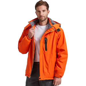 Veste de chasse unisexe doublée en polaire, softshell, camouflage, coupe-vent, imperméable, avec logo sur le devant, doublure en polyester - Product Image 6