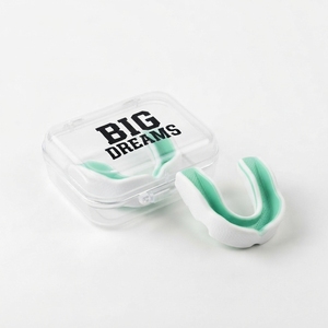 Protège-dents Big Dreams, double couche de silicone, équipement de protection sportive pour la boxe, adultes, léger, moulable, avec étui en plastique - Product Image 2