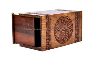 Urnes funéraires en bois pour cendres humaines, vente en gros, tailles personnalisées, fournitures funéraires - Product Image 6