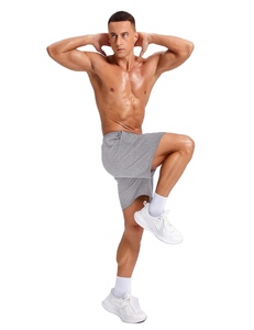 Pantalones Cortos Deportivos para Hombre, Cómodos para Uso Diario, de Algodón, Transpirables, Resistentes al Viento, de Secado Rápido, Cintura Elástica, Casuales, para Playa, Gimnasio - Product Image 1